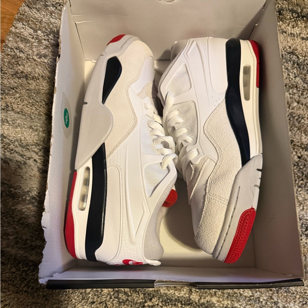 Jordan 4 RM White Fire Red